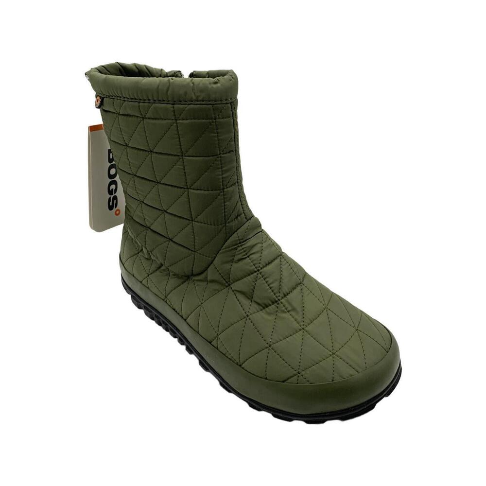 BOGS Women's Snowday II Mid Snow Ankle Boot Loden/Green - Medium